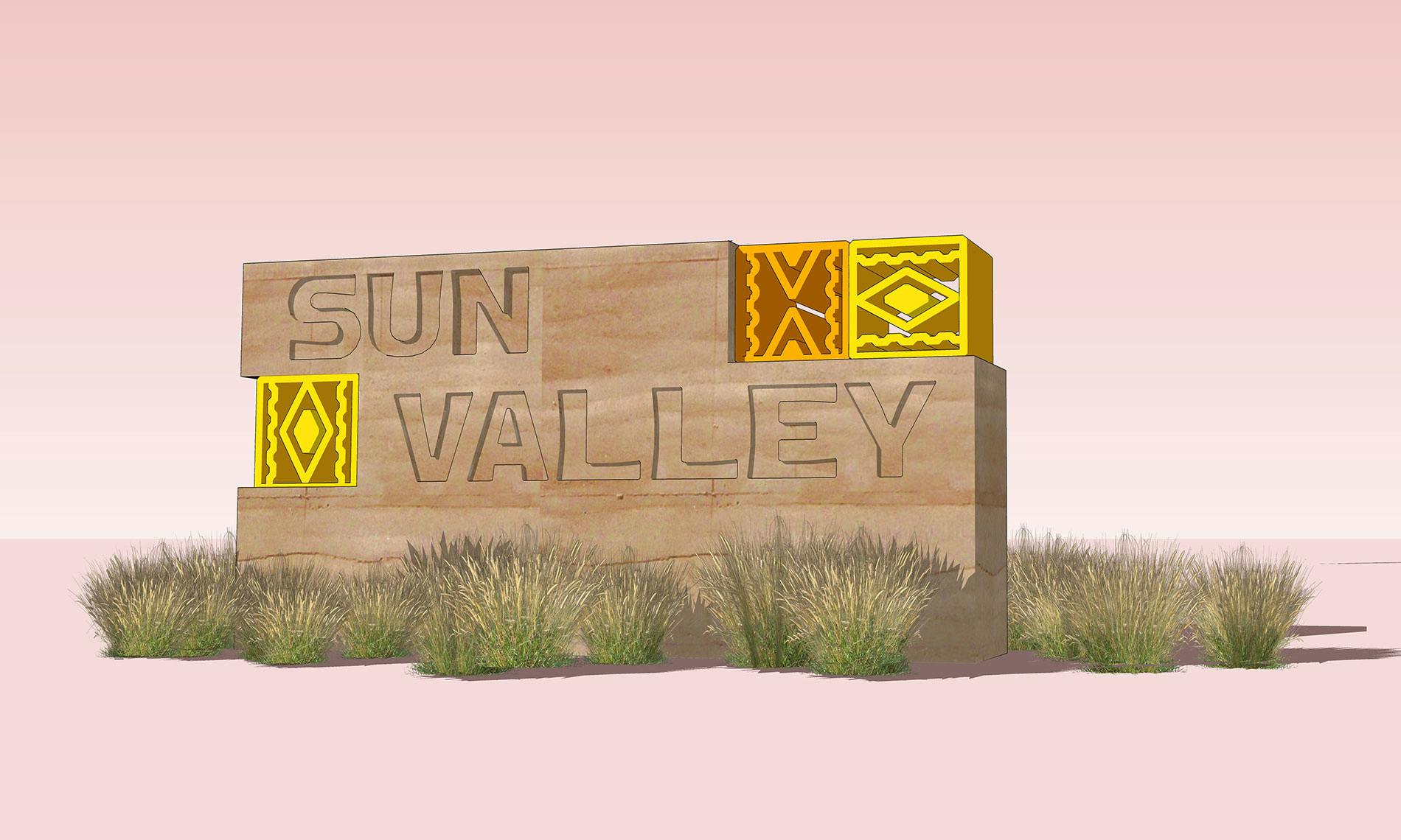 Sun Valley Monument Sign